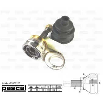 Embout de cardan avant (kit de réparation) PASCAL G10001PC pour DAEWOO NEXIA 1.5 - 71cv