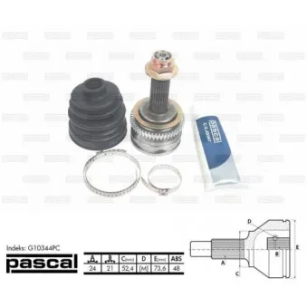 Embout de cardan avant (kit de réparation) PASCAL OEM 4959107210