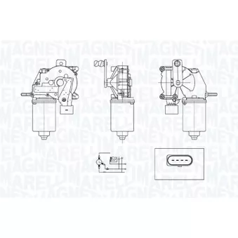 Moteur d'essuie-glace MAGNETI MARELLI 064372400010