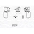 Moteur d'essuie-glace MAGNETI MARELLI [064374200010]