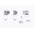 Moteur d'essuie-glace MAGNETI MARELLI [064374500010]