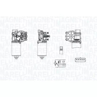 Moteur d'essuie-glace MAGNETI MARELLI OEM 981101F000