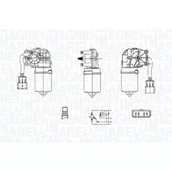 Moteur d'essuie-glace MAGNETI MARELLI OEM 6405J2