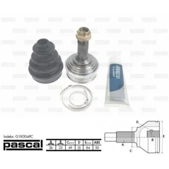Embout de cardan avant (kit de réparation) PASCAL OEM 44011SR3J53