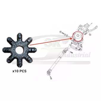 3RG 24800 - Flasque, colonne de direction