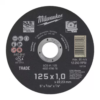 Disques à tronçonner MILWAUKEE 4932479578