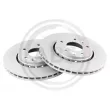Jeu de 2 disques de frein avant A.B.S. [18925]