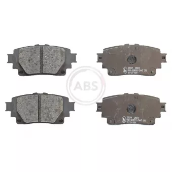 Jeu de 4 plaquettes de frein arrière A.B.S. OEM 04466F4020