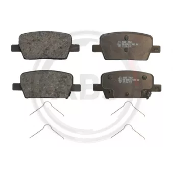 Jeu de 4 plaquettes de frein arrière A.B.S. 35388 pour CHEVROLET CAMARO 6.2 - 453cv