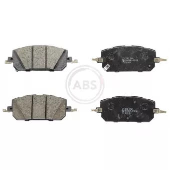 Jeu de 4 plaquettes de frein avant A.B.S. 35402