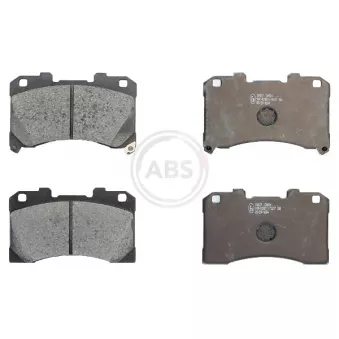 Jeu de 4 plaquettes de frein avant A.B.S. 35427