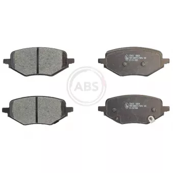 Jeu de 4 plaquettes de frein arrière A.B.S. OEM 10489774