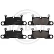 Jeu de 4 plaquettes de frein arrière A.B.S. [35436]