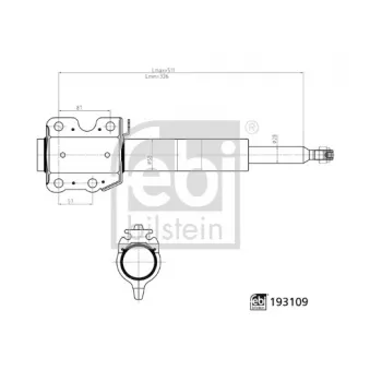 Jeu de 2 amortisseurs avant FEBI BILSTEIN OEM 2D0413029