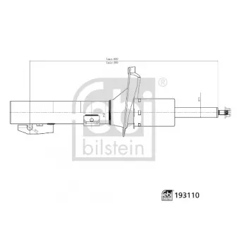Jeu de 2 amortisseurs avant FEBI BILSTEIN OEM 6C1118045KB