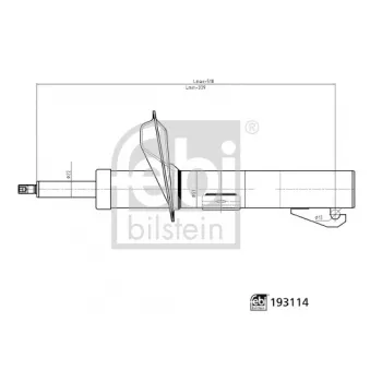 Jeu de 2 amortisseurs avant FEBI BILSTEIN 193114