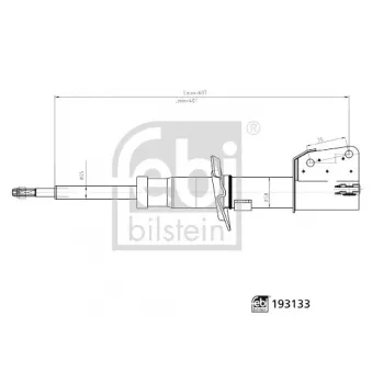 Jeu de 2 amortisseurs avant FEBI BILSTEIN 193133