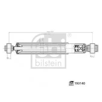 Amortisseur arrière droit FEBI BILSTEIN OEM 56200MB00B