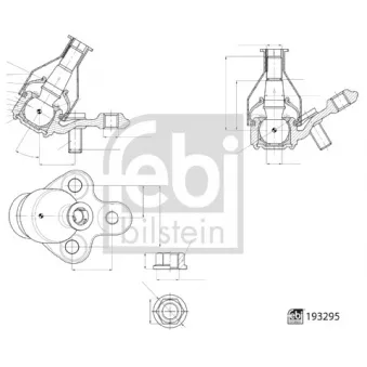 Rotule de suspension avant FEBI BILSTEIN OEM 4333009A50