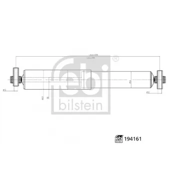 Jeu de 2 amortisseurs arrière FEBI BILSTEIN 194161