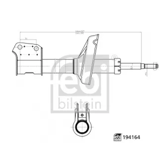 Jeu de 2 amortisseurs avant FEBI BILSTEIN OEM 5430200qae