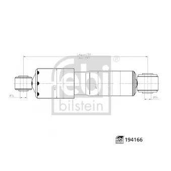 Jeu de 2 amortisseurs arrière FEBI BILSTEIN OEM 46749274