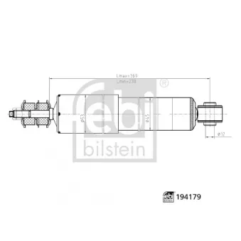 Jeu de 2 amortisseurs avant FEBI BILSTEIN OEM 4851129675