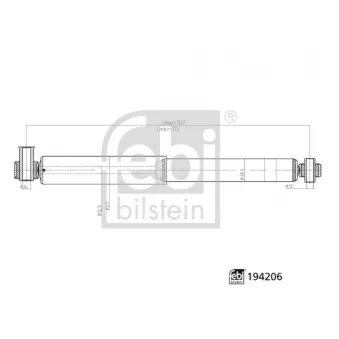 Jeu de 2 amortisseurs arrière FEBI BILSTEIN OEM 4141760