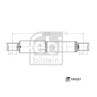 Amortisseur arrière gauche FEBI BILSTEIN OEM 4854139306