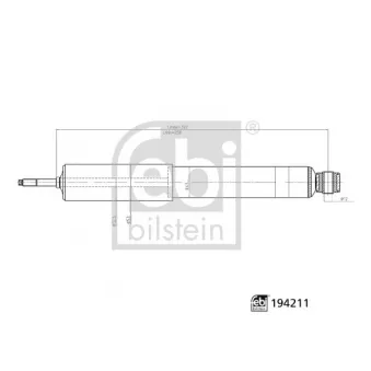 FEBI BILSTEIN 194211 - Jeu de 2 amortisseurs avant