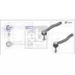 FEBI BILSTEIN 194469 - Rotule de barre de connexion avant gauche
