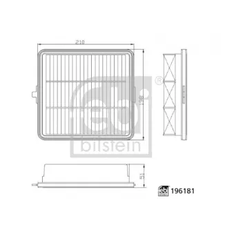 FEBI BILSTEIN 196181 - Filtre à air