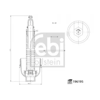 FEBI BILSTEIN 196195 - Couvercle, boîtier du filtre à huile
