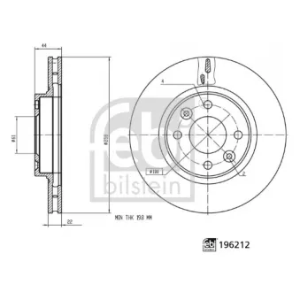 Boulon / Vis, étrier de frein FEBI BILSTEIN OEM 402062212R