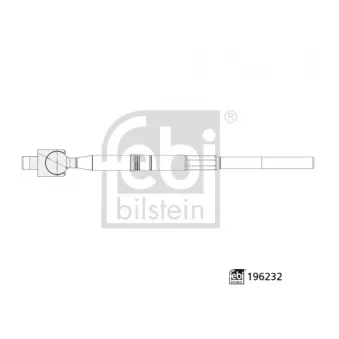 Rotule de direction intérieure, barre de connexion avant FEBI BILSTEIN 196232 pour AUDI A8 50 TFSI Mild Hybrid quattro - 286cv