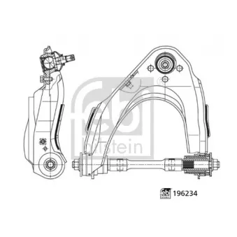 Bras de liaison, suspension de roue avant droit FEBI BILSTEIN OEM 3665732