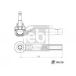 Rotule de barre de connexion avant FEBI BILSTEIN [196238]