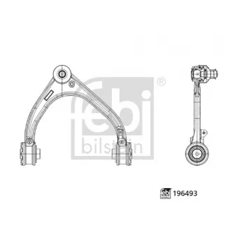 Bras de liaison, suspension de roue avant droit FEBI BILSTEIN 196493
