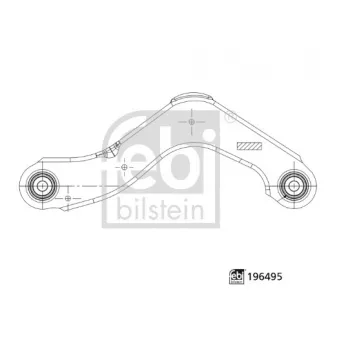Triangle ou bras de suspension (train arrière) FEBI BILSTEIN 196495 pour HONDA ACCORD T5 Polestar AWD - 249cv