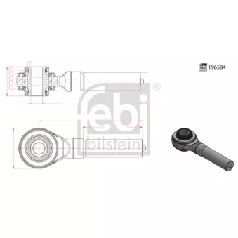 Rotule de barre de connexion FEBI BILSTEIN 196584
