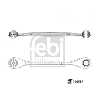 Bras de liaison, suspension de roue arrière droit FEBI BILSTEIN 196587 pour RENAULT R19 xDrive 20 i Mild Hybrid - 184cv