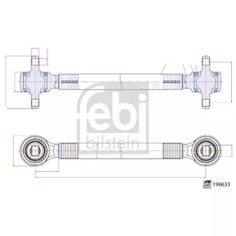 Triangle ou bras de suspension (train arrière) FEBI BILSTEIN 196633