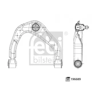 Bras de liaison, suspension de roue avant gauche FEBI BILSTEIN OEM 4703301500