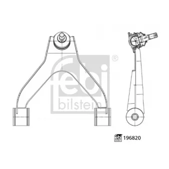 Triangle ou bras de suspension (train avant) FEBI BILSTEIN 196820