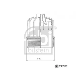 Couvercle, filtre à carburant FEBI BILSTEIN 196979