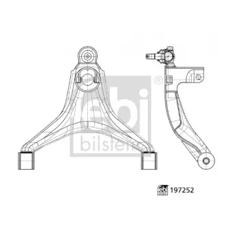 Triangle ou bras de suspension (train avant) FEBI BILSTEIN OEM 5801564316
