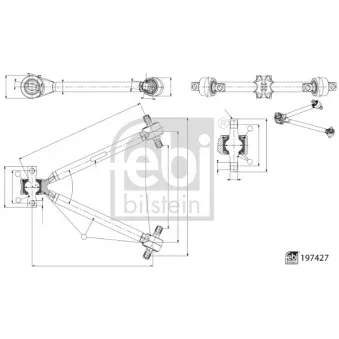 Bras de liaison, suspension de roue FEBI BILSTEIN OEM A9603504305