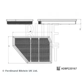 Filtre à air BLUE PRINT ADBP220167