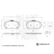 BLUE PRINT ADBP420124 - Jeu de 4 plaquettes de frein avant