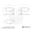 BLUE PRINT ADBP420130 - Jeu de 4 plaquettes de frein avant